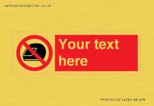 Custom No Motorcycle Helmets Sign